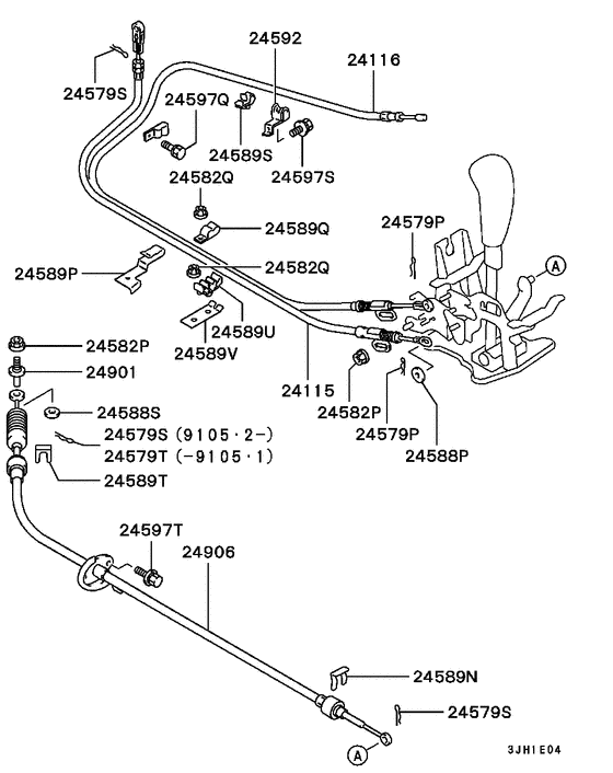 A/t floor shift linkage