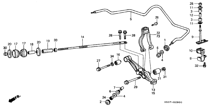 Front stabilizer/ front lower arm