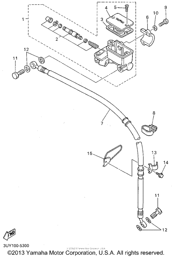 Front master cylinder