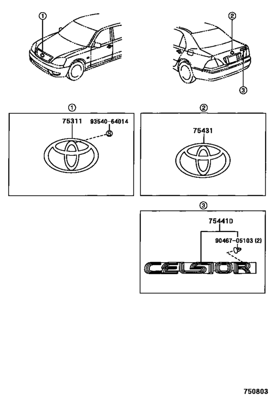 Emblem & Name Plate (Exterior & Interior)