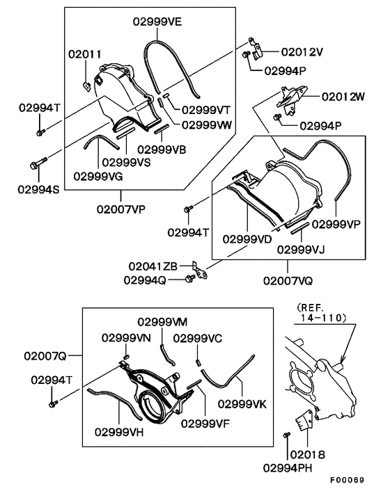 Cover,rear plate & oil pan