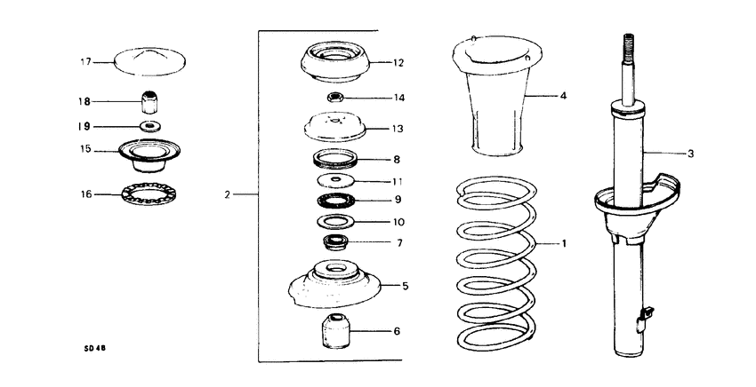 Front shock absorber