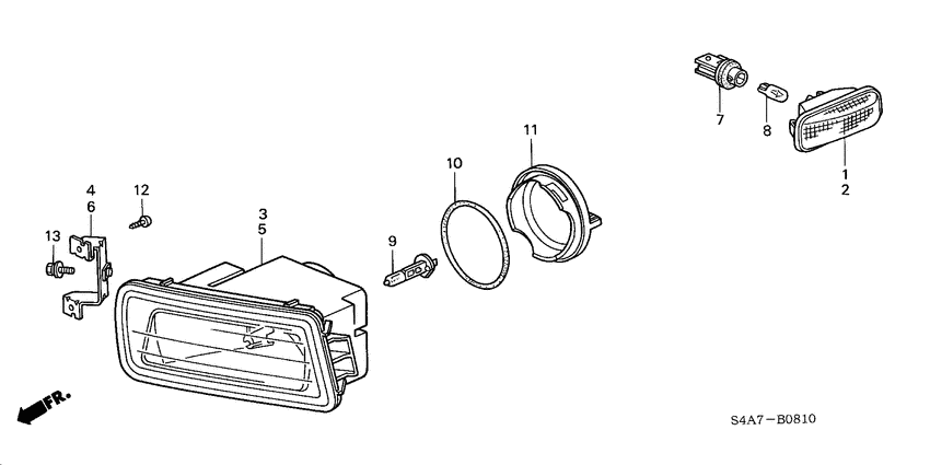 Front combination light