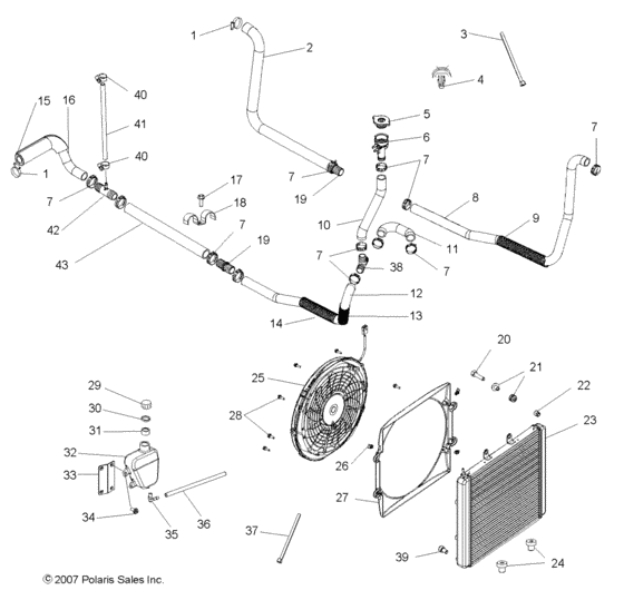 Engine, cooling system
