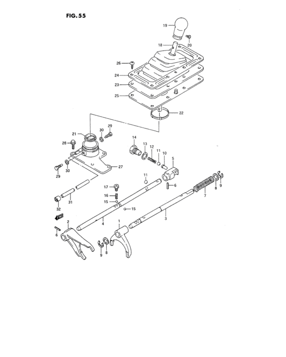Transfer gear shifting