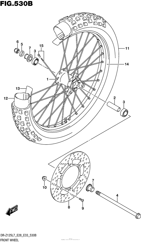 Front Wheel (Dr-Z125L E28)