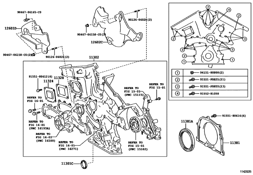 Timing Gear Cover & Rear End Plate