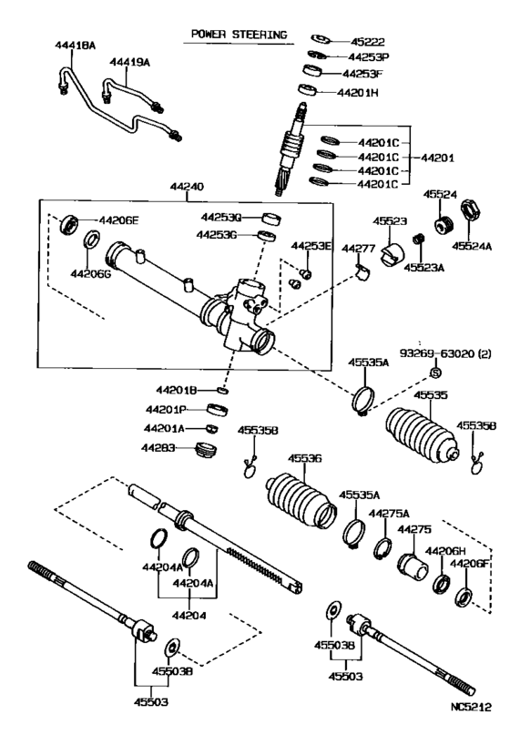 Front Steering Gear & Link