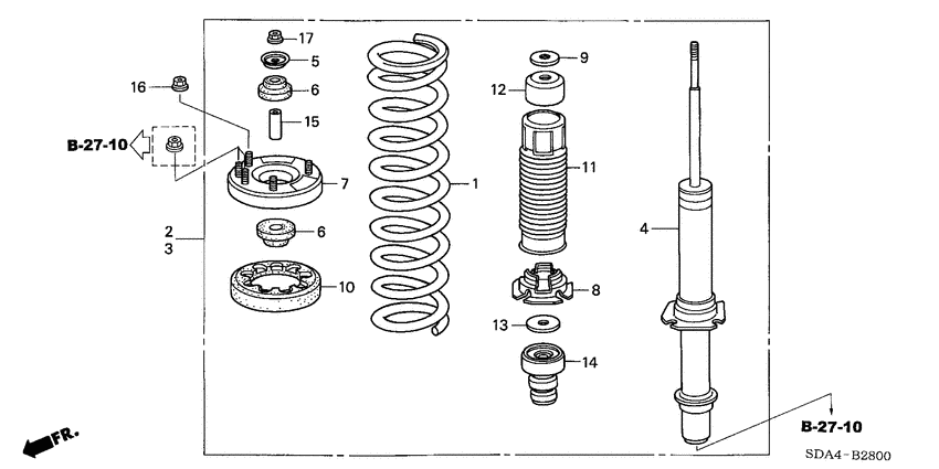Front shock absorber