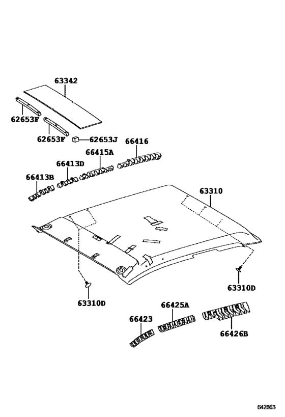Roof Headlining & Silencer Pad