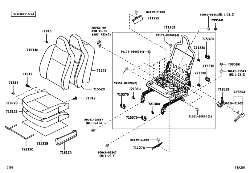 Front Seat & Seat Track