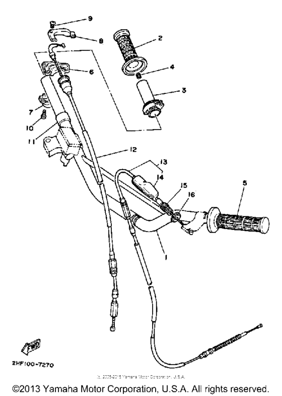 Handlebar - cable
