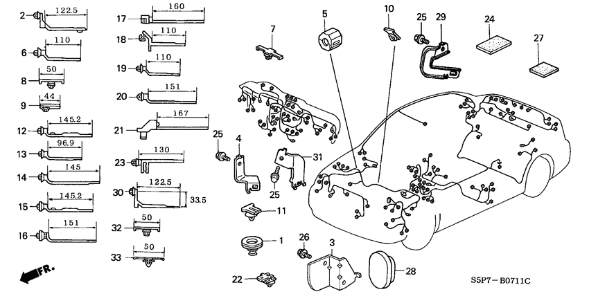 Harness band/bracket