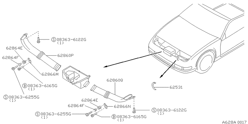 Front panel fitting