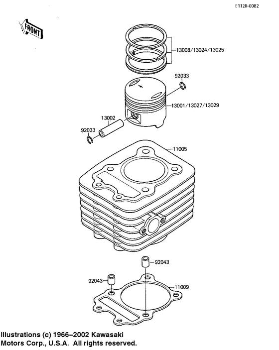 Cylinder/piston