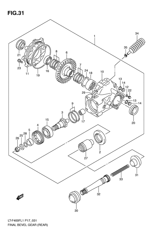 Final bevel gear