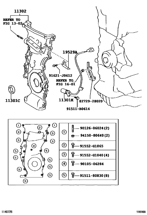 Timing Gear Cover & Rear End Plate