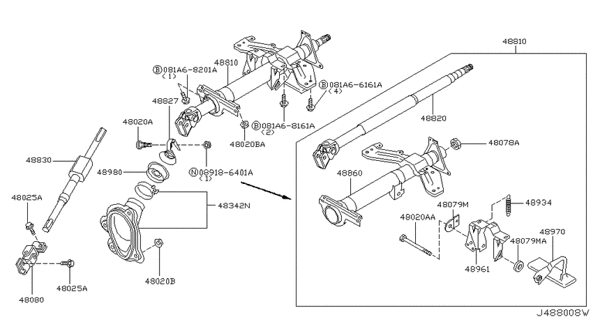 Steering column