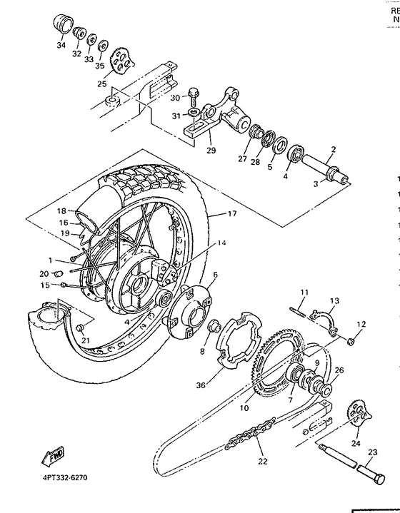 Rear wheel