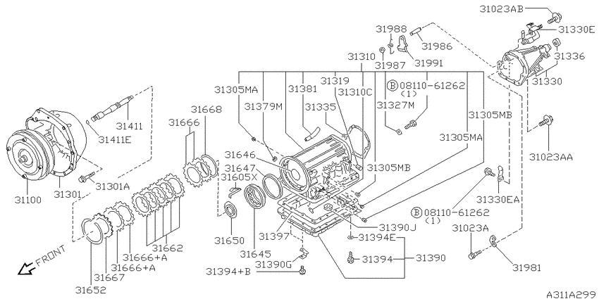 Torque converter,housing & case