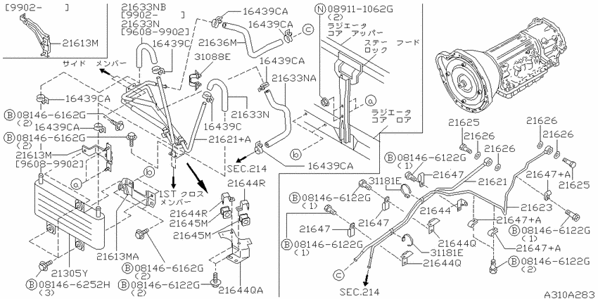 Auto transmission,transaxle & fitting