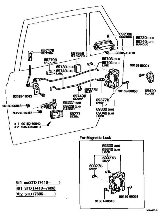 Rear Door Lock & Handle