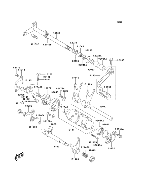 Gear change mechanism(1/2)