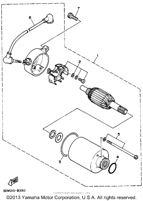 Starting motor