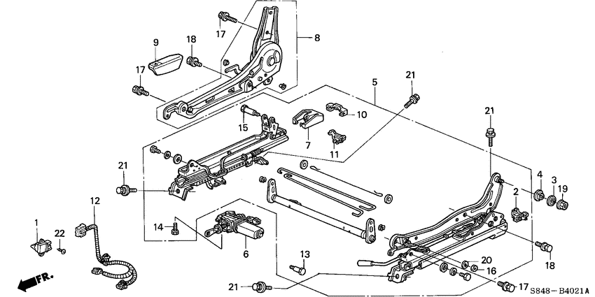 Front seat components