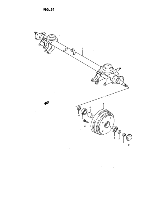 Rear axle