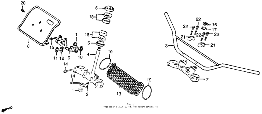 Handlebar + top bridge 81