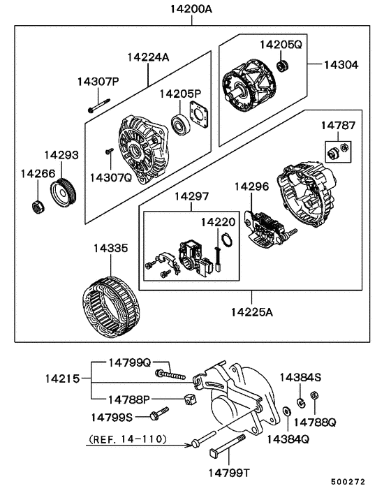 Alternator & vacuum pump