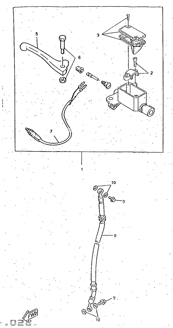 Front master cylinder