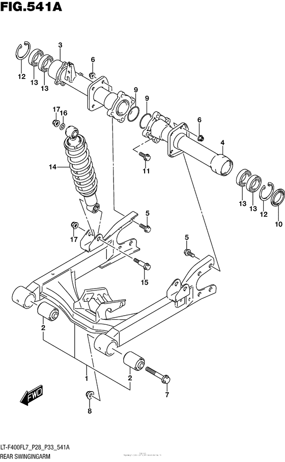 Rear Swingingarm (Lt-F400Fl7 P28)