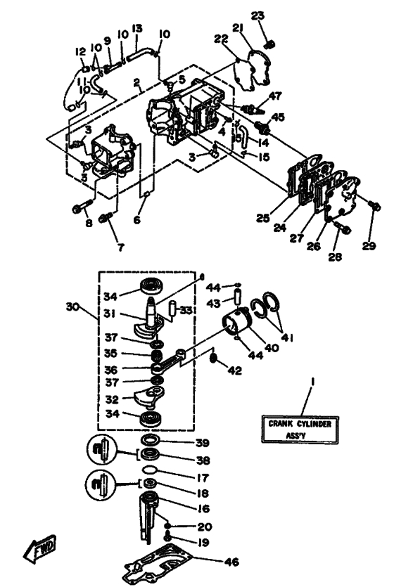 Cylinder & crankcase