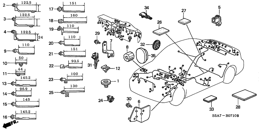 Harness band/bracket
