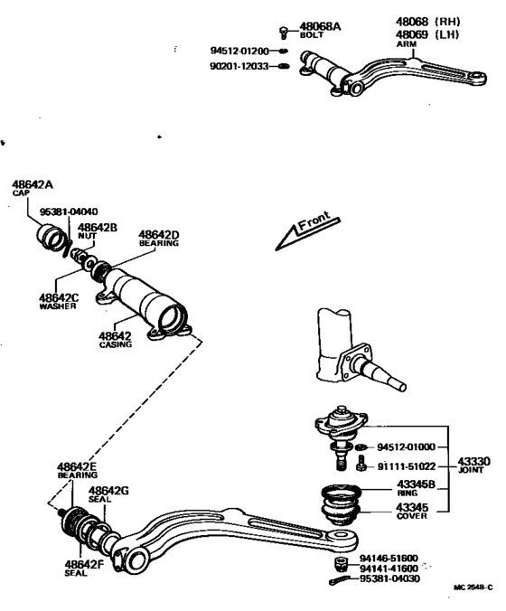 Front Axle Arm & Steering Knuckle