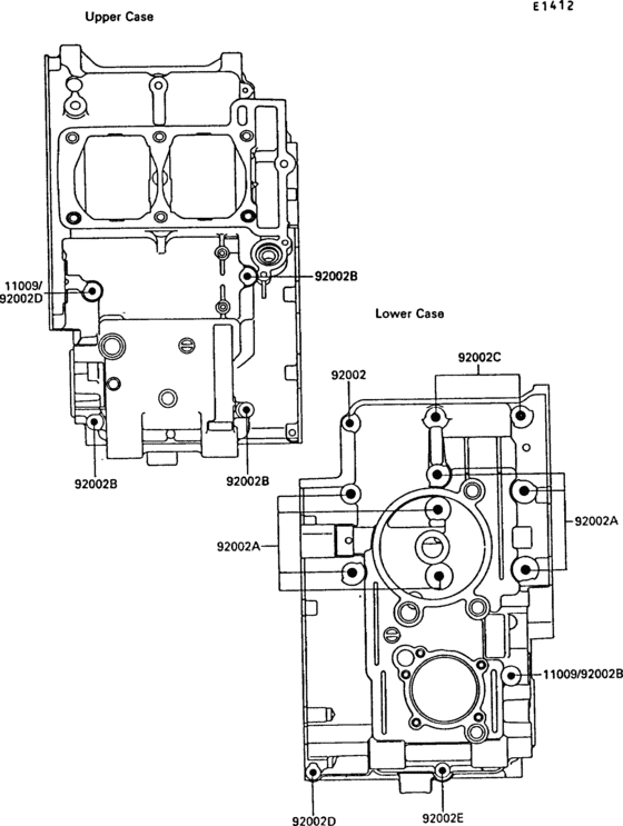 Crankcase bolt pattern