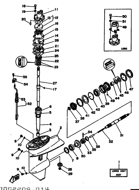 Lower casing & drive 1