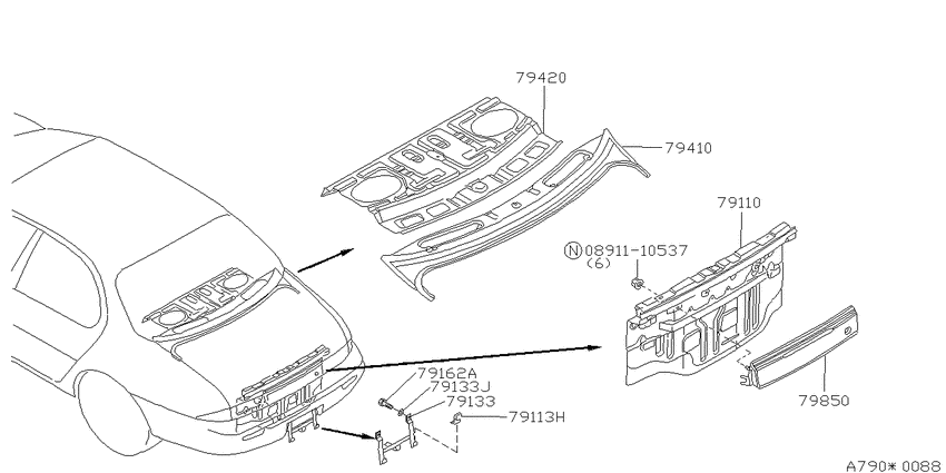 Rear panel & fitting