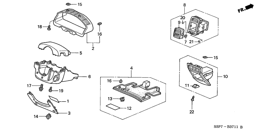 Instrument panel garnish
