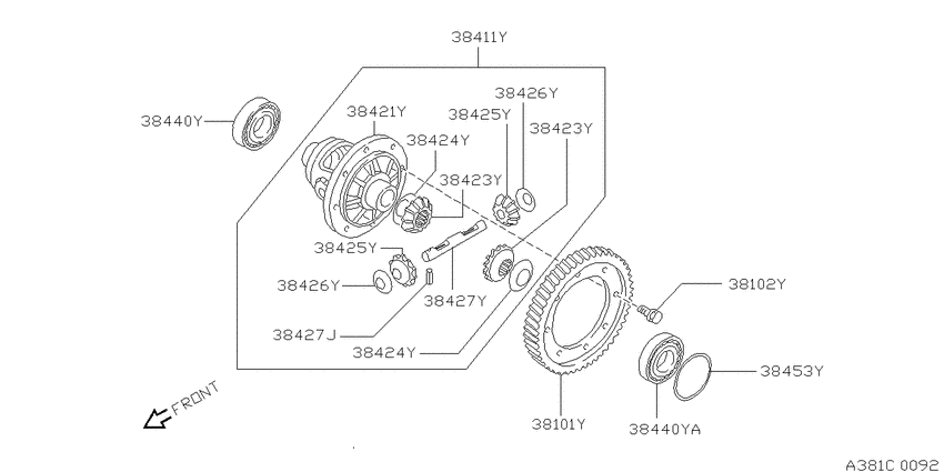 Front final drive