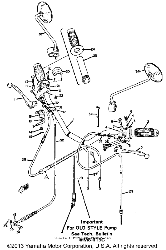 Handlebar - cable