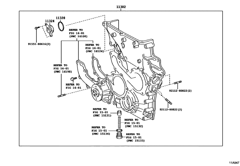 Timing Gear Cover & Rear End Plate