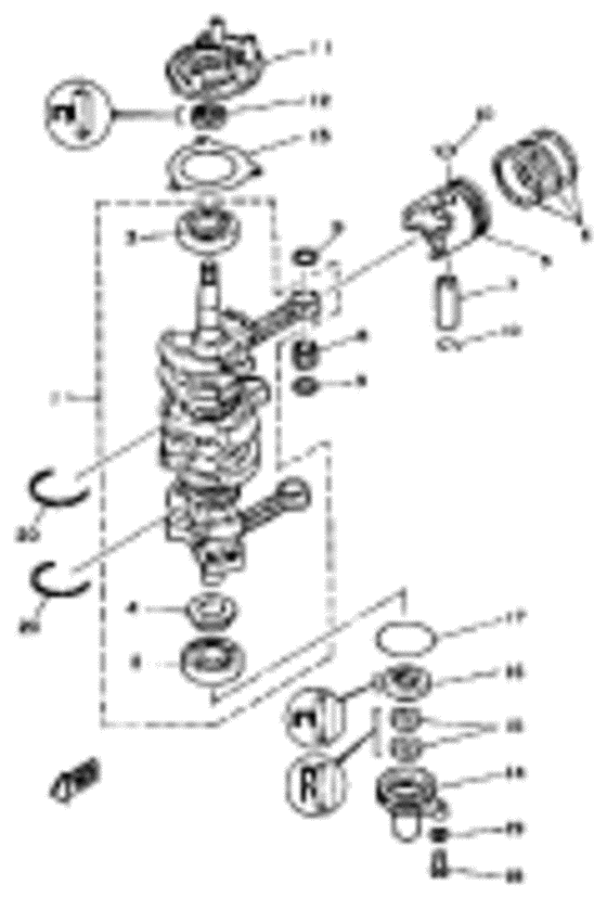 Crank piston