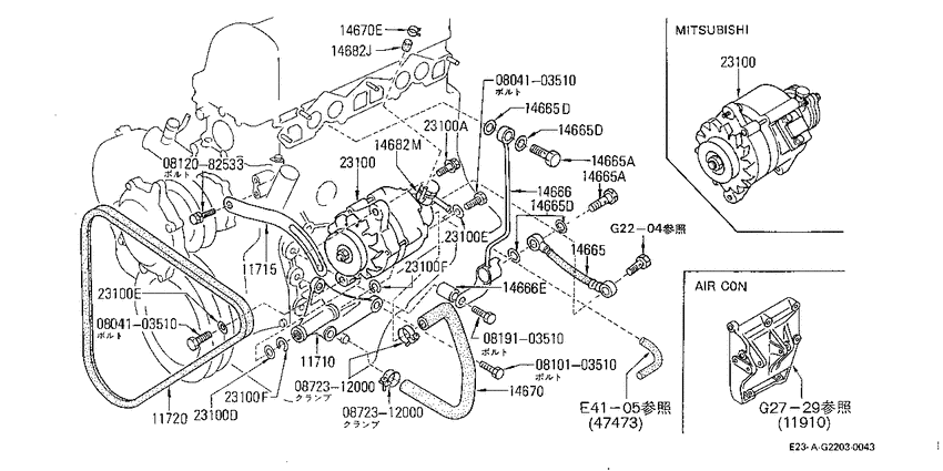 Alternator mounting