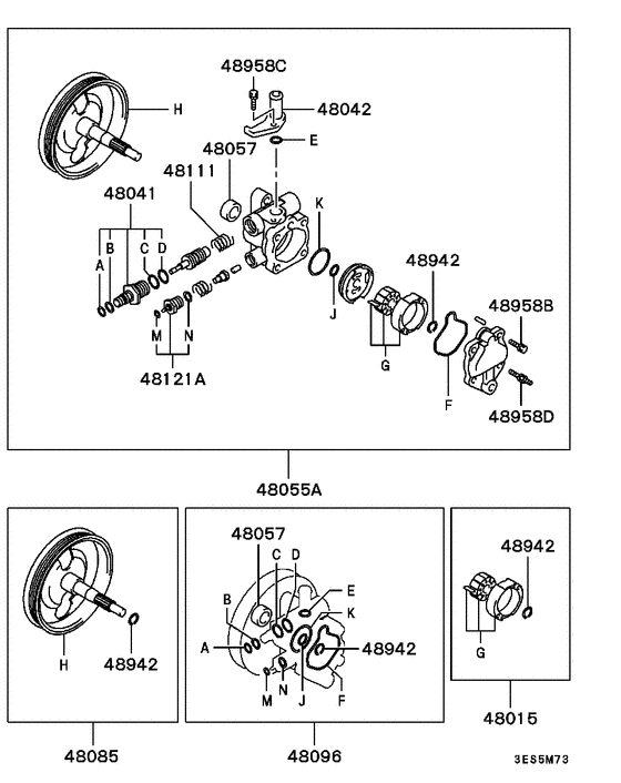 Power steering oil pump