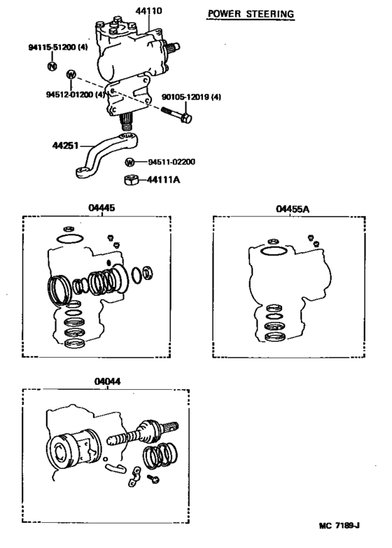 Front Steering Gear & Link
