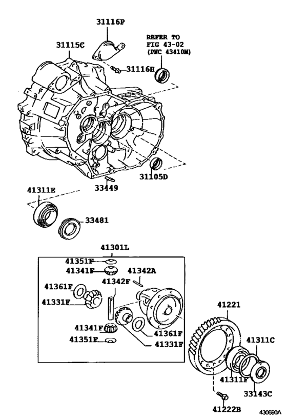 Front Axle Housing & Differential