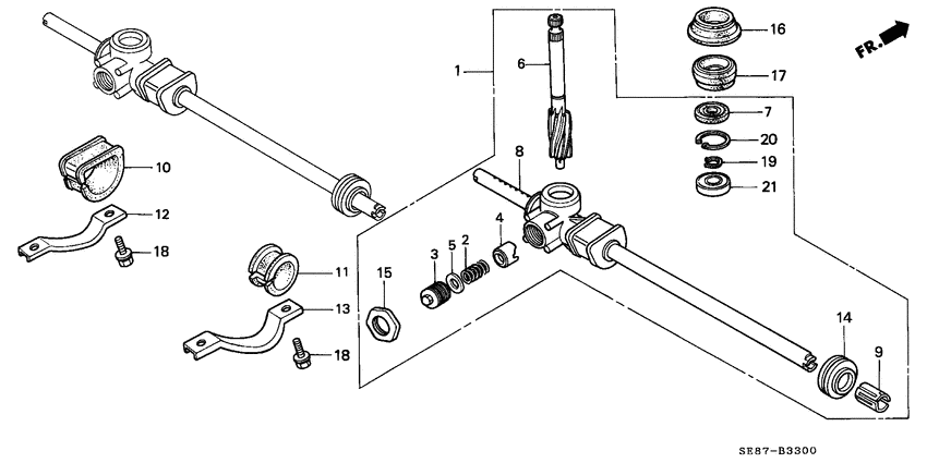 Steering gear box